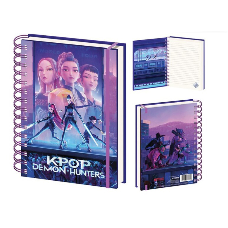 K-POP- Bloco de notas espiral A5